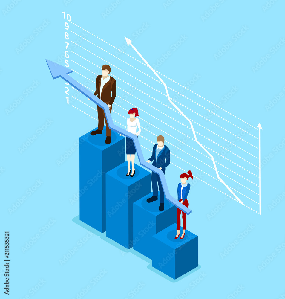 People and career steps 3d infographic background. People and career steps 3d infographic background.