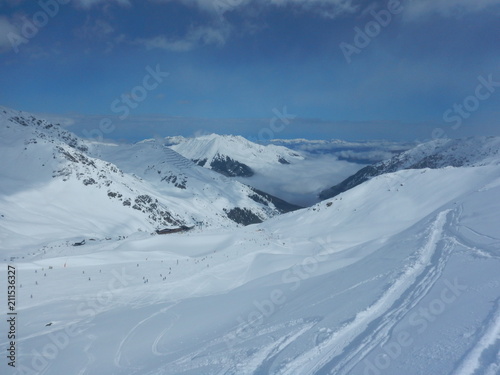 beautiful skitouring in winter alps © luciezr