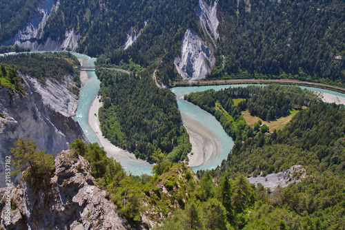 Obraz na płótnie Rheinschlucht w salonie