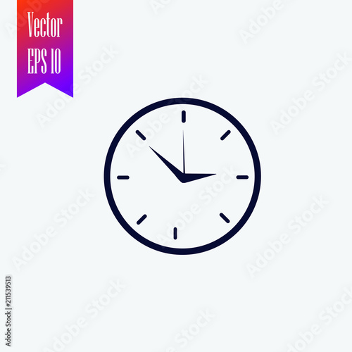 clock icon vector. time icon