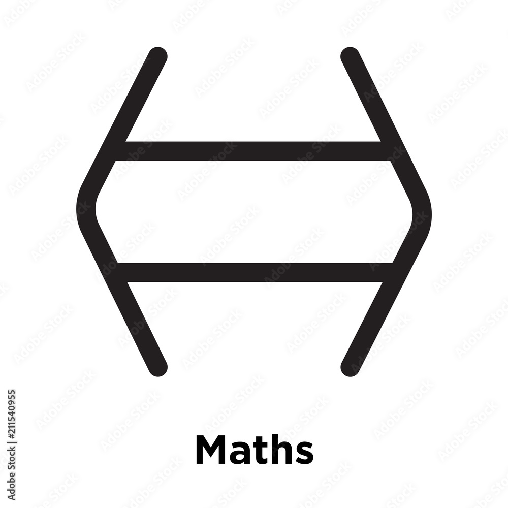 Maths sign if and icon vector sign and symbol isolated on white background, Maths sign if and logo concept Maths sign if and icon vector sign and symbol isolated on white background, Maths sign if and logo concept