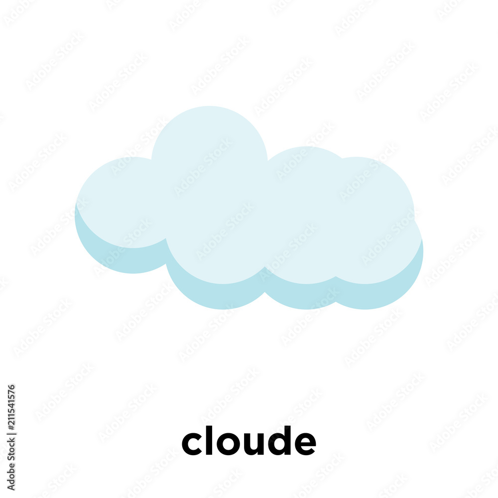 cloude icon vector sign and symbol isolated on white background, cloude logo concept