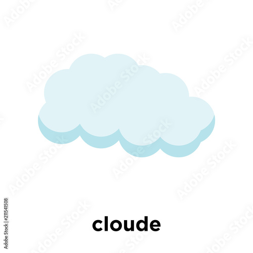 cloude icon vector sign and symbol isolated on white background, cloude logo concept