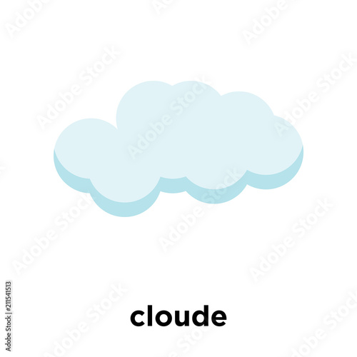 cloude icon vector sign and symbol isolated on white background, cloude logo concept
