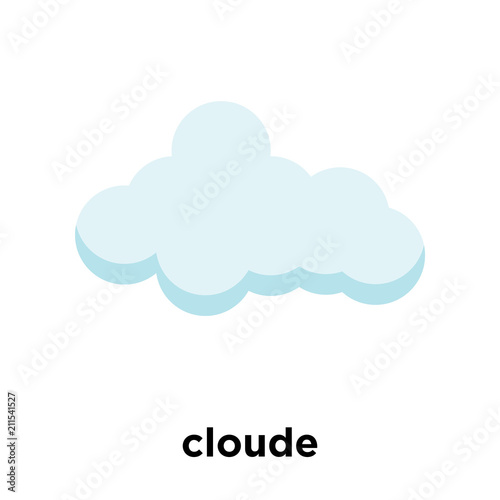 cloude icon vector sign and symbol isolated on white background, cloude logo concept