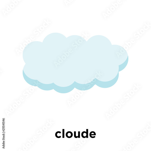 cloude icon vector sign and symbol isolated on white background, cloude logo concept