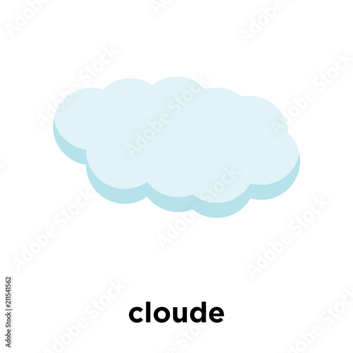 cloude icon vector sign and symbol isolated on white background, cloude logo concept