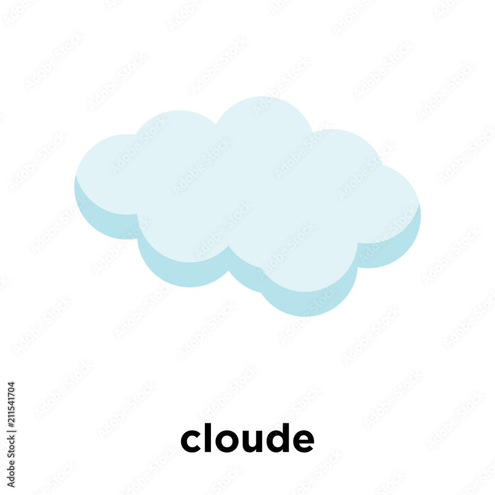 cloude icon vector sign and symbol isolated on white background, cloude logo concept cloude icon vector sign and symbol isolated on white background, cloude logo concept