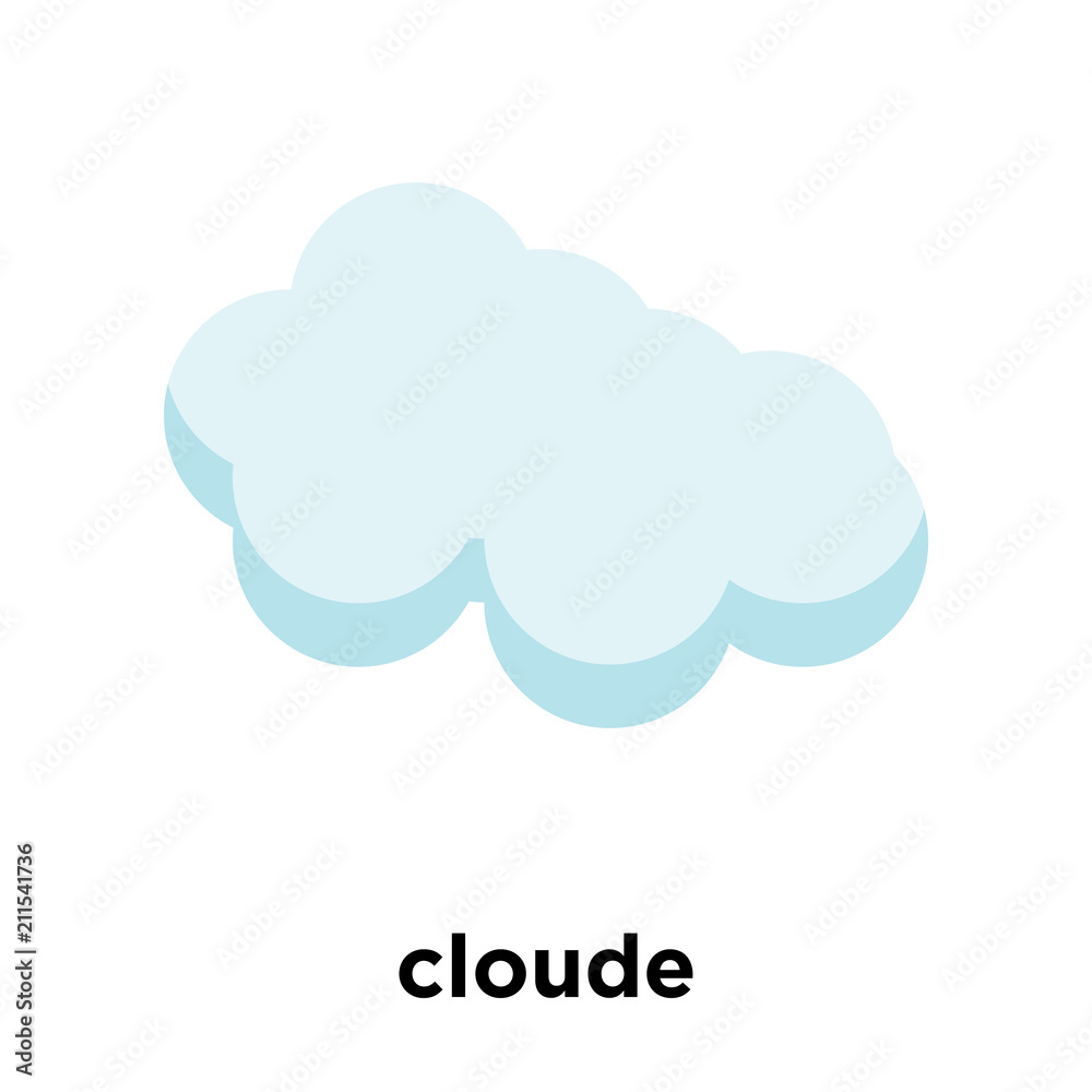 cloude icon vector sign and symbol isolated on white background, cloude logo concept cloude icon vector sign and symbol isolated on white background, cloude logo concept
