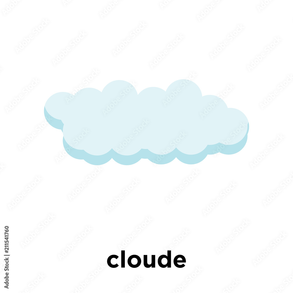 cloude icon vector sign and symbol isolated on white background, cloude logo concept cloude icon vector sign and symbol isolated on white background, cloude logo concept
