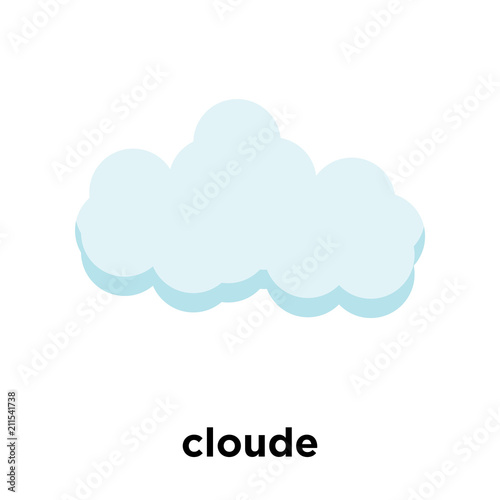 cloude icon vector sign and symbol isolated on white background, cloude logo concept