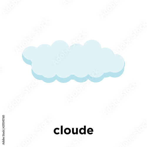 cloude icon vector sign and symbol isolated on white background, cloude logo concept