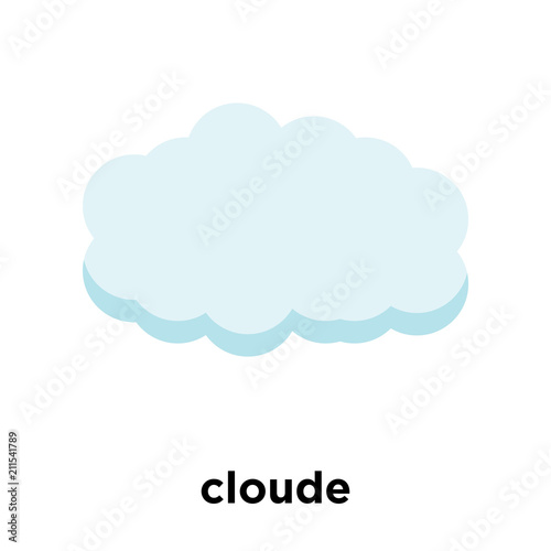 cloude icon vector sign and symbol isolated on white background, cloude logo concept