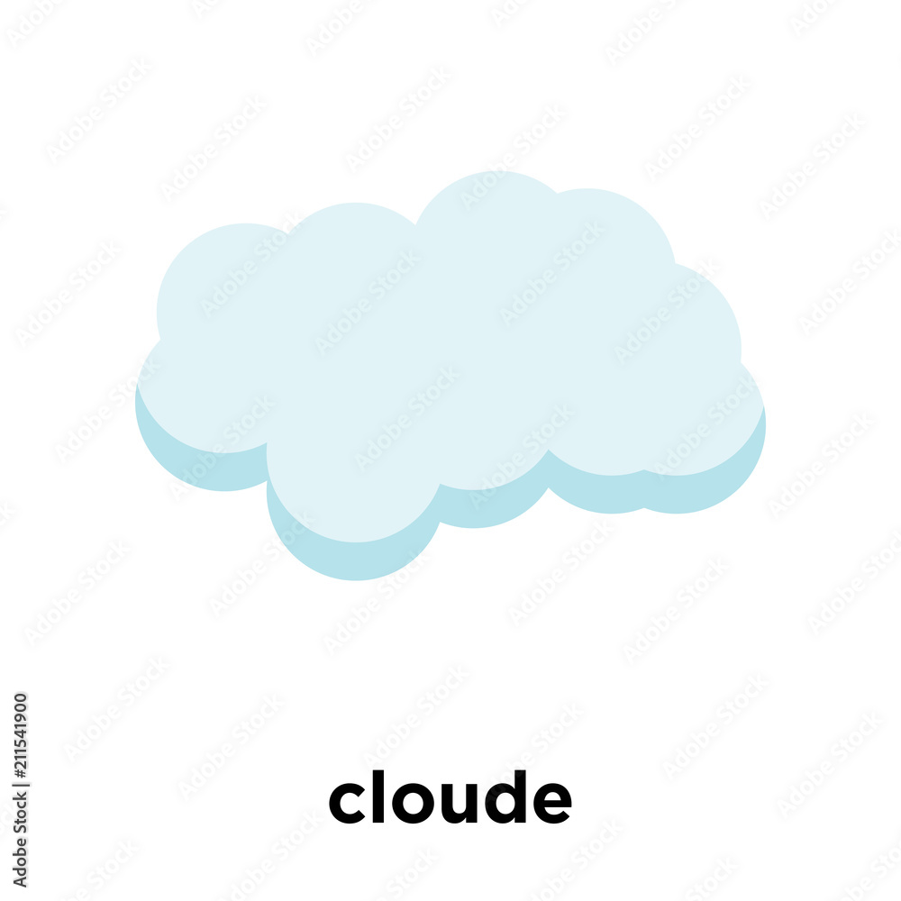 cloude icon vector sign and symbol isolated on white background, cloude logo concept cloude icon vector sign and symbol isolated on white background, cloude logo concept