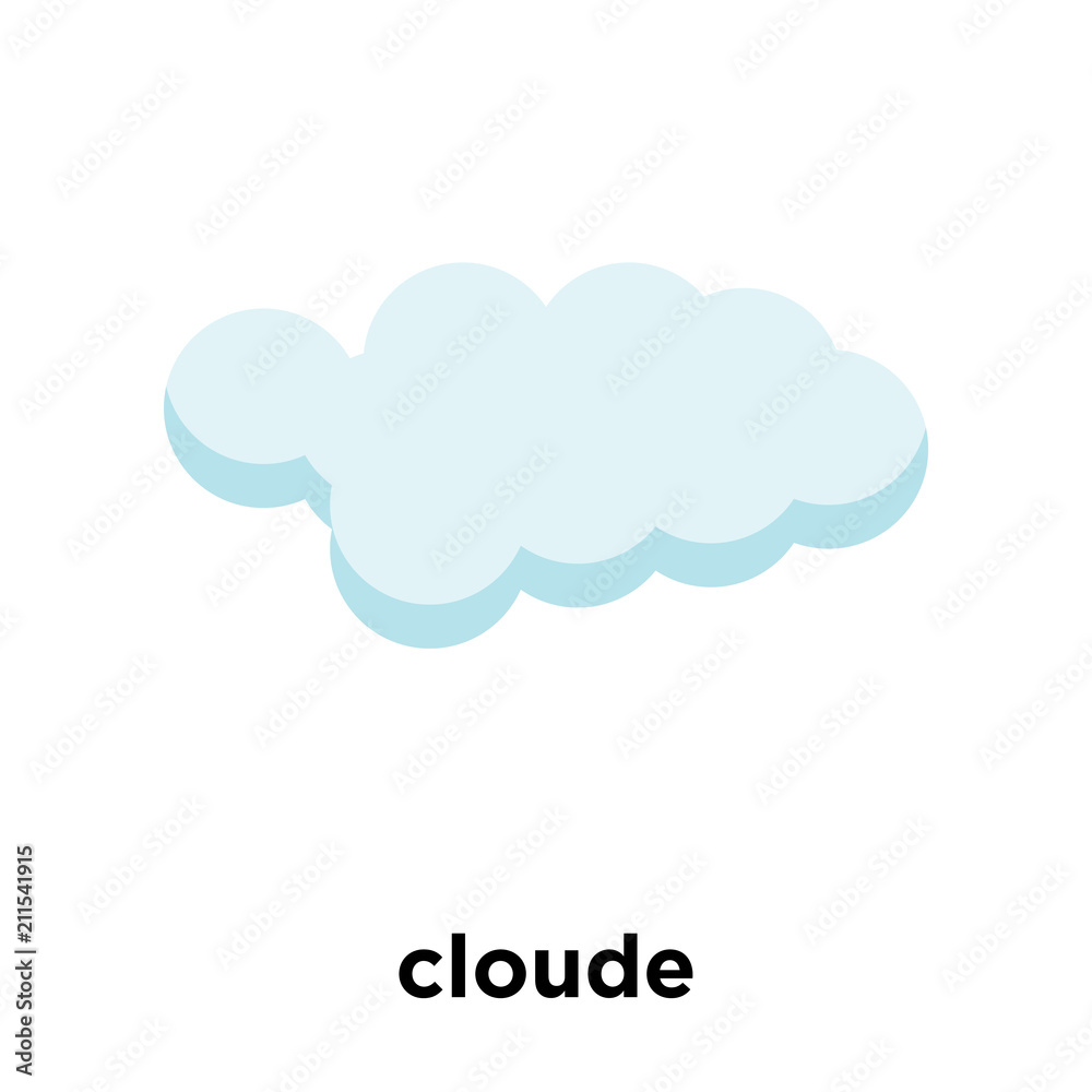 cloude icon vector sign and symbol isolated on white background, cloude logo concept cloude icon vector sign and symbol isolated on white background, cloude logo concept