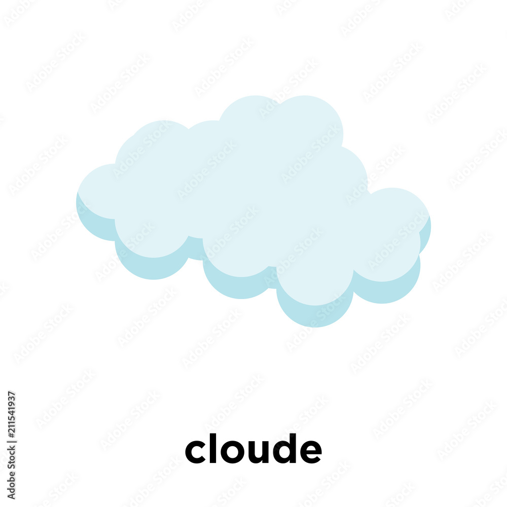 cloude icon vector sign and symbol isolated on white background, cloude logo concept cloude icon vector sign and symbol isolated on white background, cloude logo concept