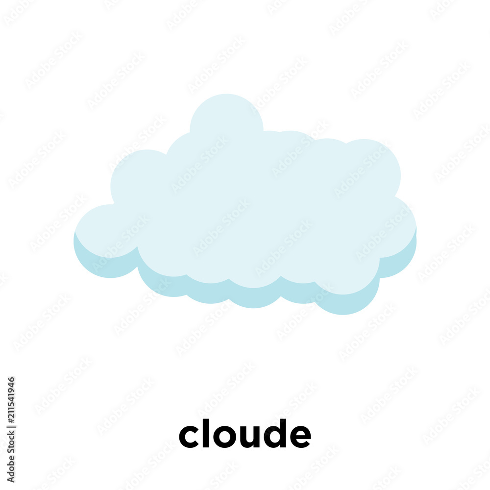 cloude icon vector sign and symbol isolated on white background, cloude logo concept cloude icon vector sign and symbol isolated on white background, cloude logo concept