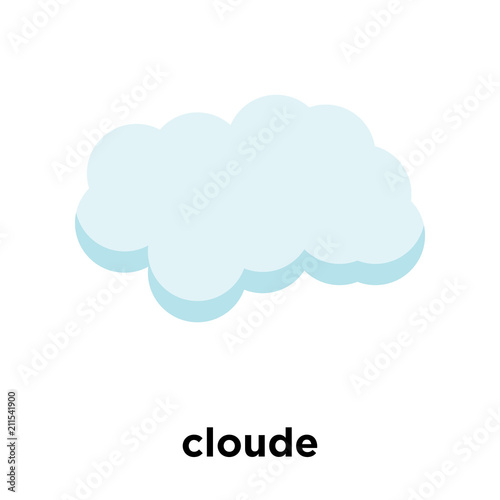 cloude icon vector sign and symbol isolated on white background, cloude logo concept