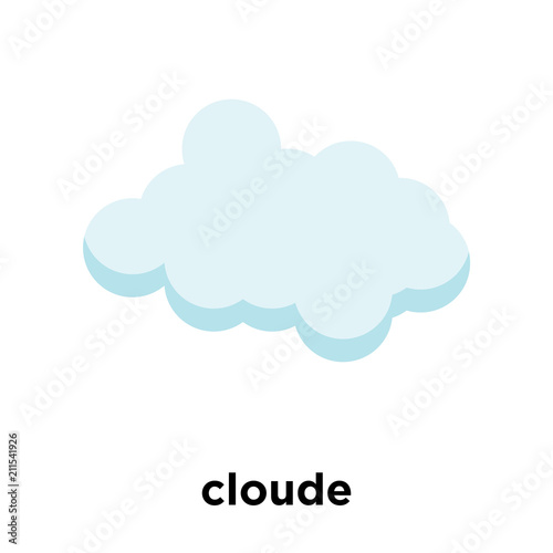 cloude icon vector sign and symbol isolated on white background, cloude logo concept