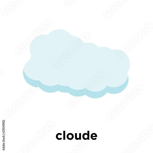 cloude icon vector sign and symbol isolated on white background, cloude logo concept