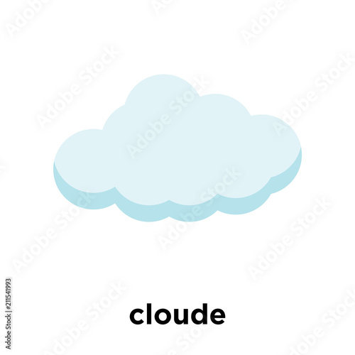 cloude icon vector sign and symbol isolated on white background, cloude logo concept
