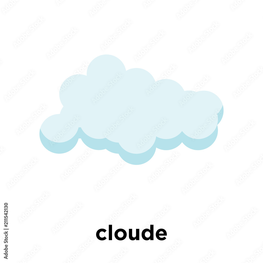 cloude icon vector sign and symbol isolated on white background, cloude logo concept cloude icon vector sign and symbol isolated on white background, cloude logo concept