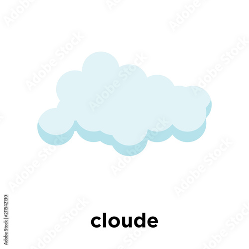 cloude icon vector sign and symbol isolated on white background, cloude logo concept