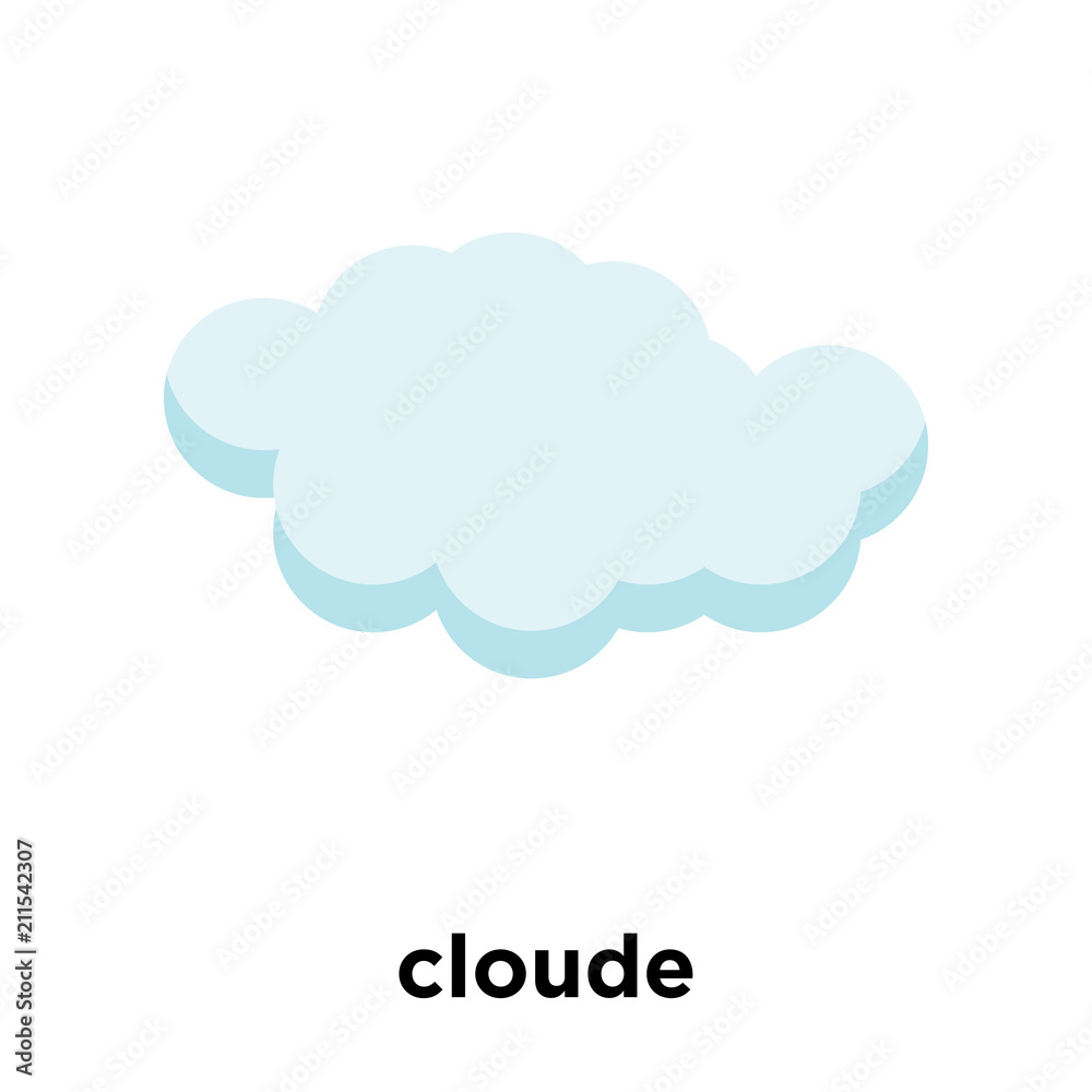 cloude icon vector sign and symbol isolated on white background, cloude logo concept cloude icon vector sign and symbol isolated on white background, cloude logo concept