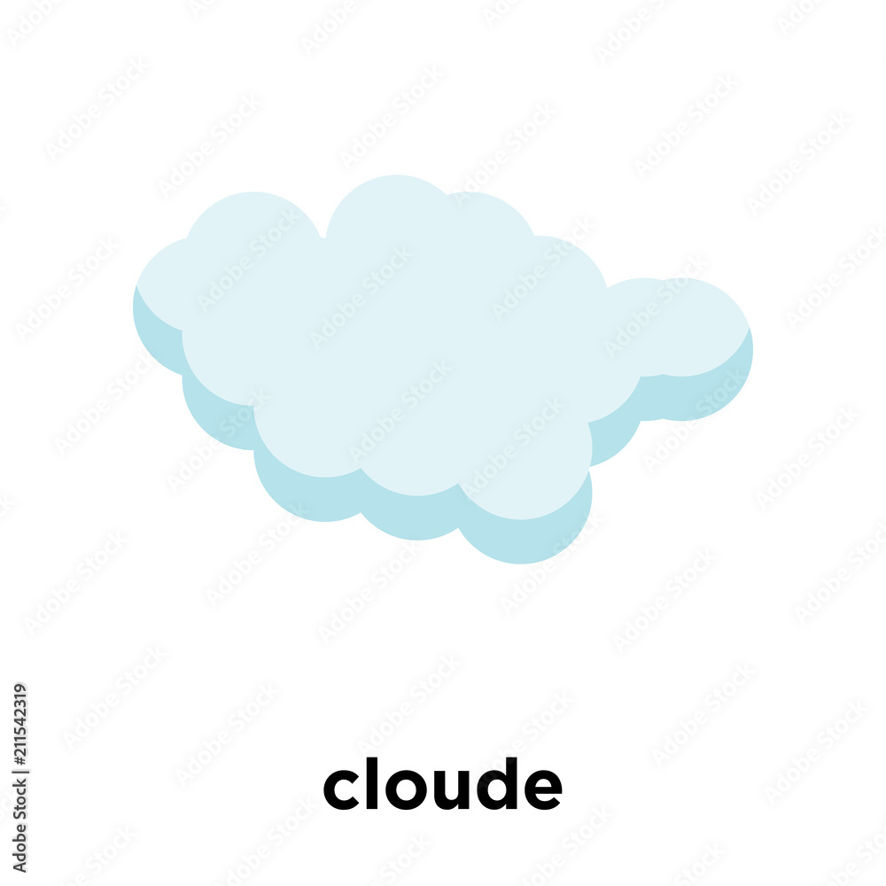 cloude icon vector sign and symbol isolated on white background, cloude logo concept cloude icon vector sign and symbol isolated on white background, cloude logo concept