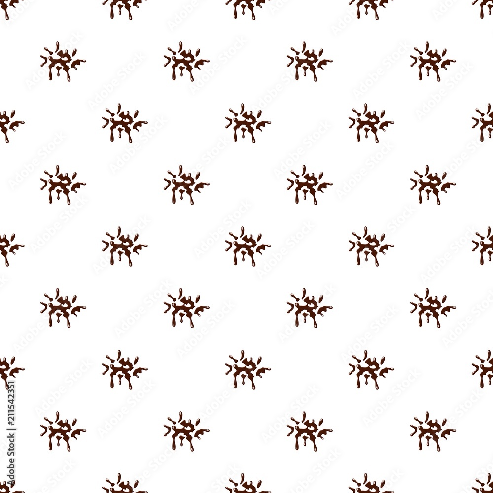 Drops of chocolate pattern seamless repeat in cartoon style vector illustration Drops of chocolate pattern seamless repeat in cartoon style vector illustration