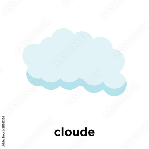 cloude icon vector sign and symbol isolated on white background, cloude logo concept