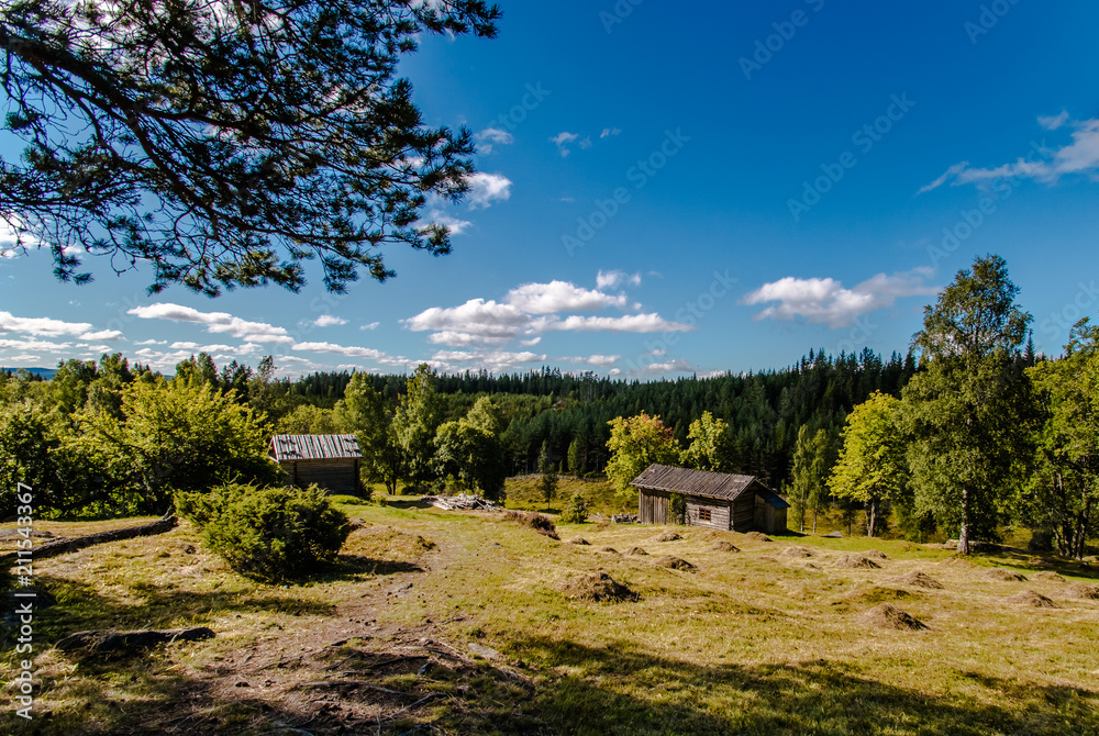 Ritamäki , eine verlassene finnische Siedlung im Värmland/ Schweden nahe Torsby