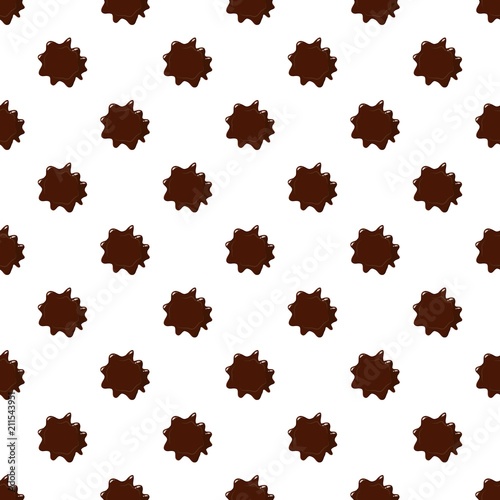 Dark chocolate pattern seamless repeat in cartoon style vector illustration