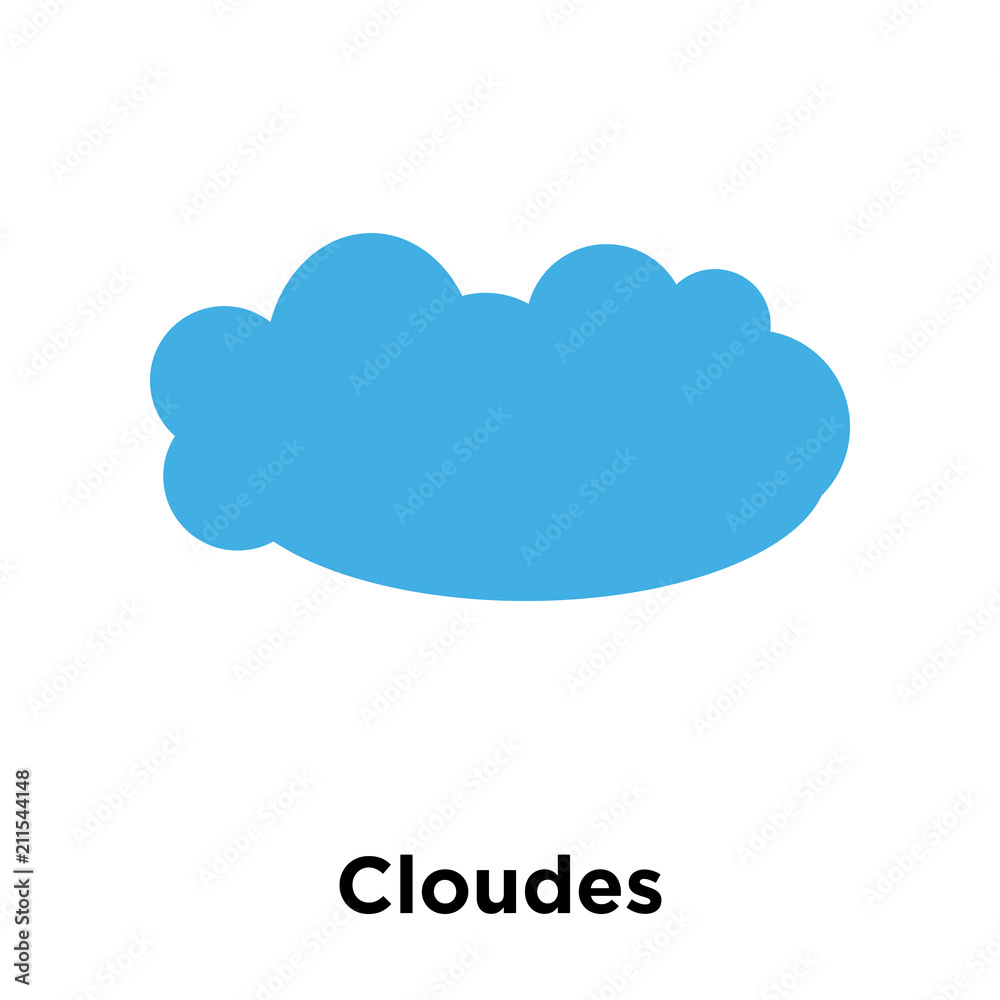 Cloudes icon vector sign and symbol isolated on white background, Cloudes logo concept Cloudes icon vector sign and symbol isolated on white background, Cloudes logo concept