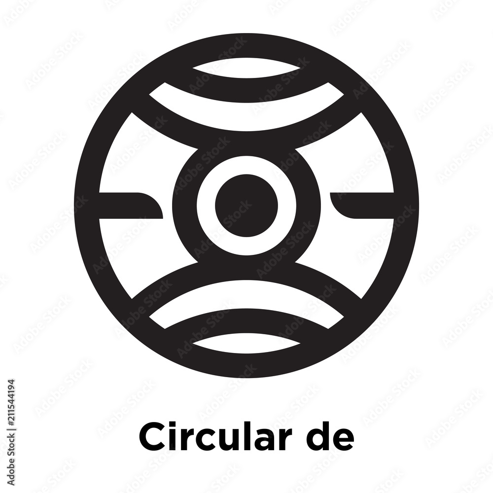 Circular design icon vector sign and symbol isolated on white background, Circular design logo concept Circular design icon vector sign and symbol isolated on white background, Circular design logo concept