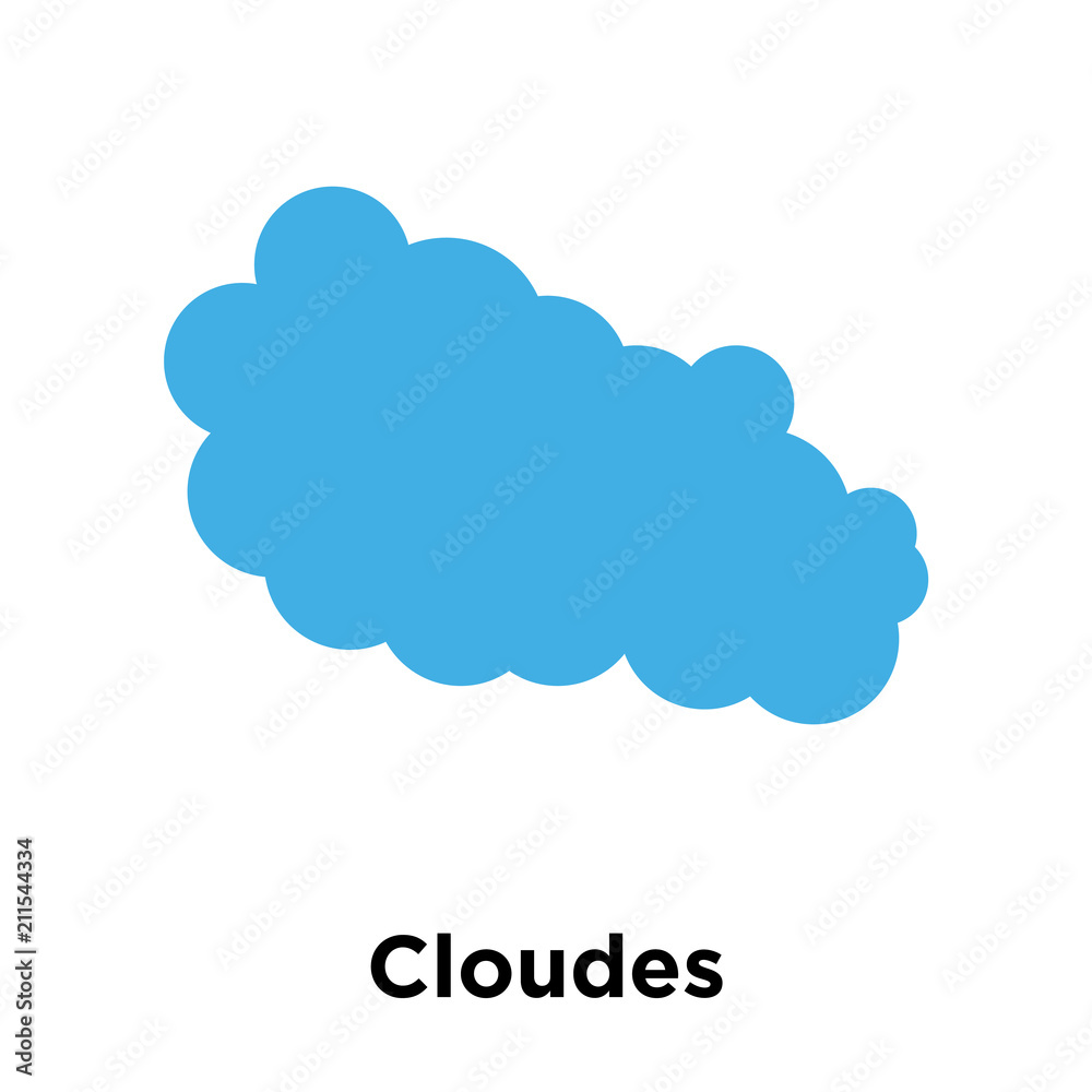 Cloudes icon vector sign and symbol isolated on white background, Cloudes logo concept Cloudes icon vector sign and symbol isolated on white background, Cloudes logo concept
