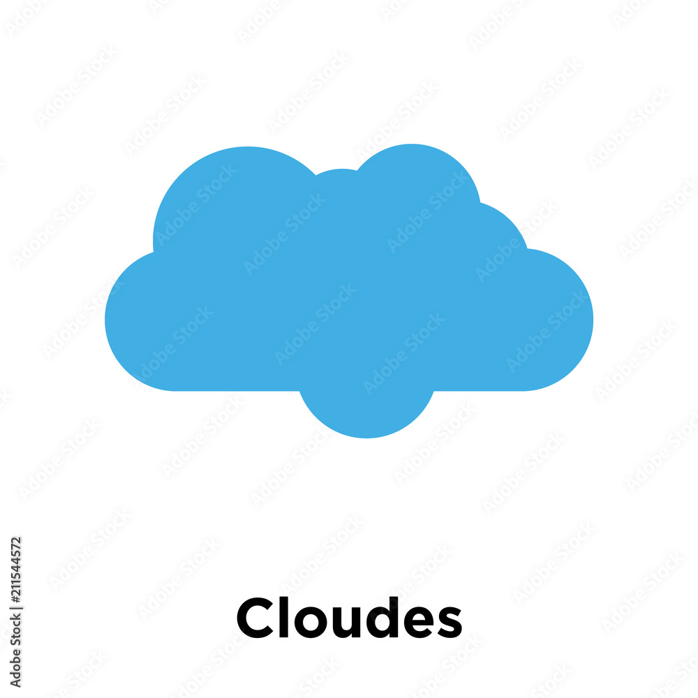 Cloudes icon vector sign and symbol isolated on white background, Cloudes logo concept Cloudes icon vector sign and symbol isolated on white background, Cloudes logo concept