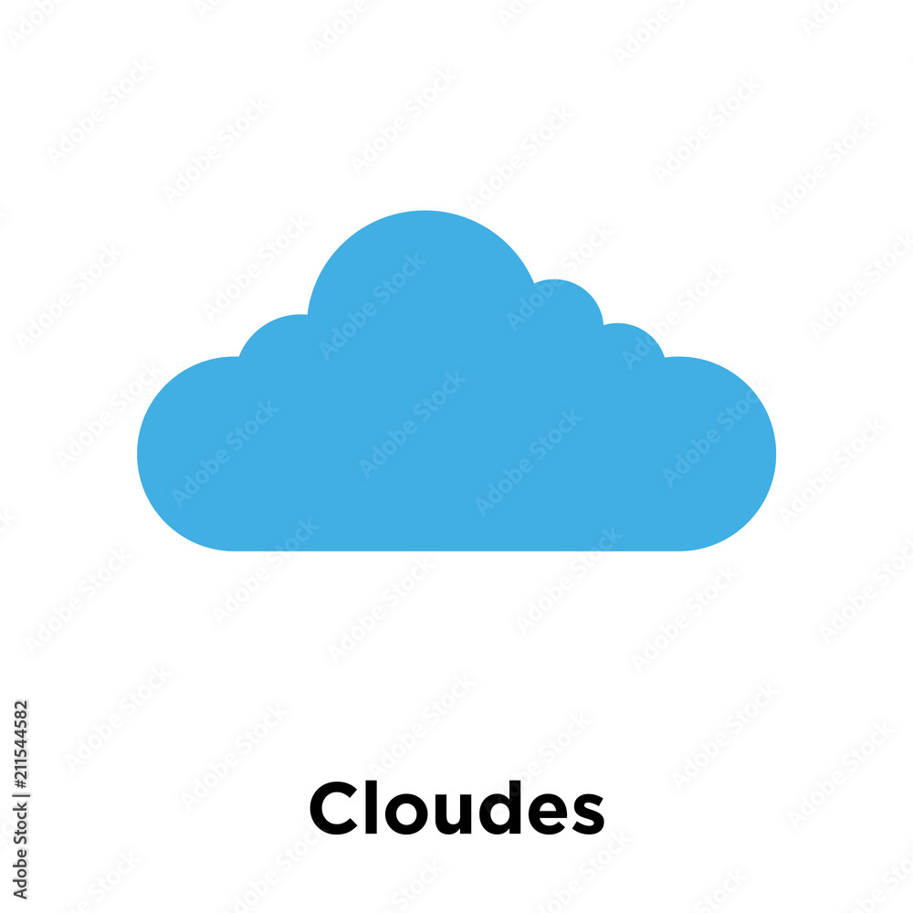 Cloudes icon vector sign and symbol isolated on white background, Cloudes logo concept Cloudes icon vector sign and symbol isolated on white background, Cloudes logo concept