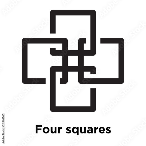 Four squares logo Template