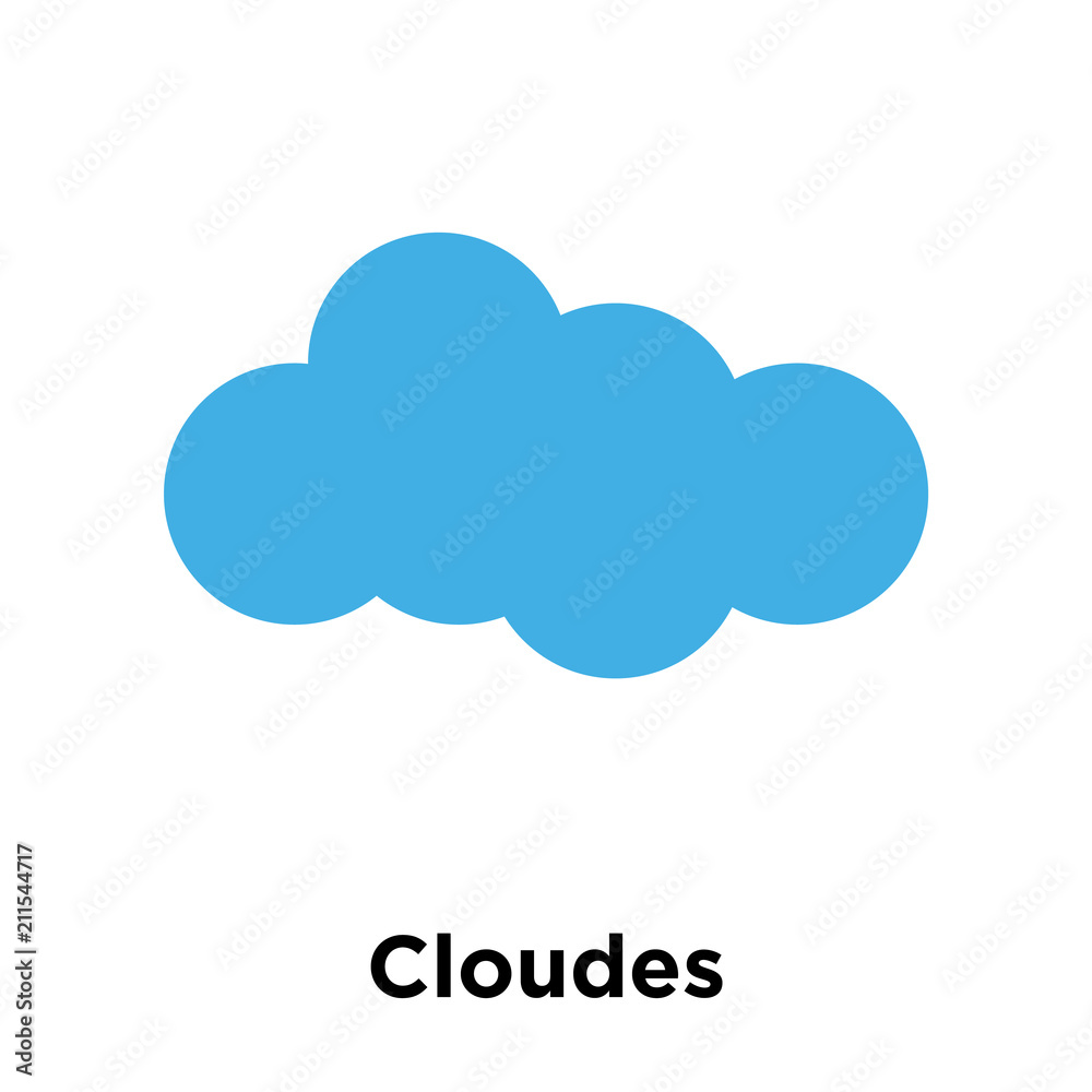 Cloudes icon vector sign and symbol isolated on white background, Cloudes logo concept Cloudes icon vector sign and symbol isolated on white background, Cloudes logo concept