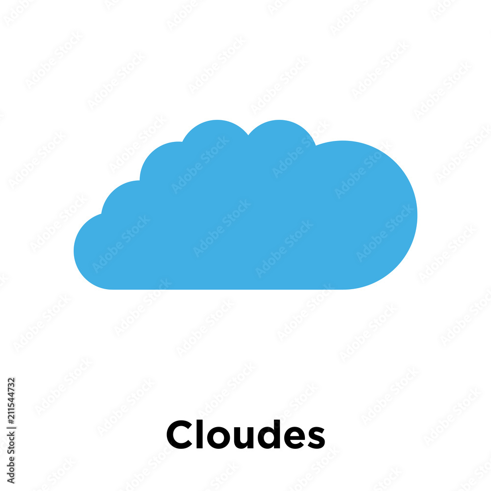 Cloudes icon vector sign and symbol isolated on white background, Cloudes logo concept Cloudes icon vector sign and symbol isolated on white background, Cloudes logo concept