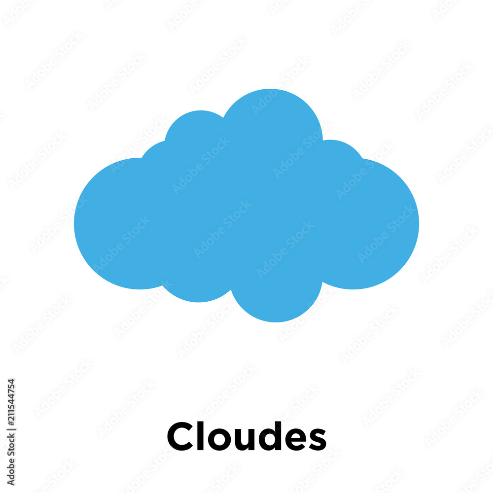 Cloudes icon vector sign and symbol isolated on white background, Cloudes logo concept Cloudes icon vector sign and symbol isolated on white background, Cloudes logo concept