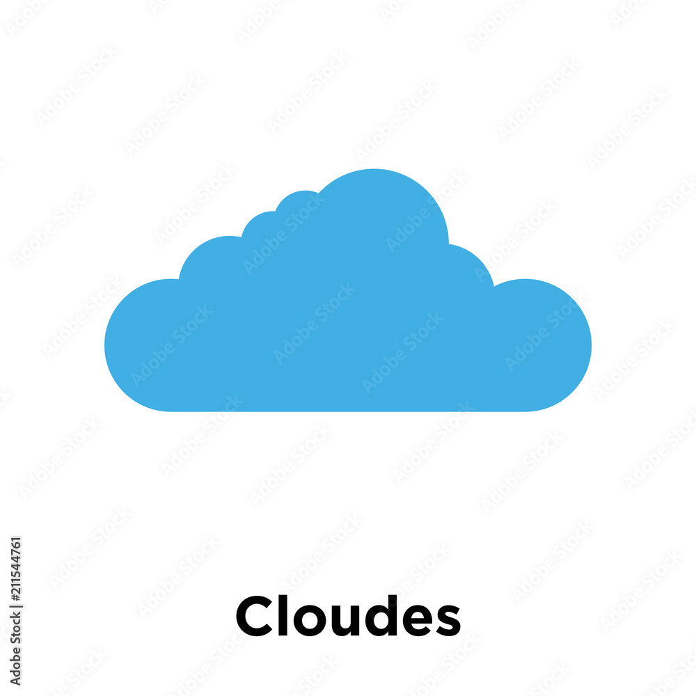 Cloudes icon vector sign and symbol isolated on white background, Cloudes logo concept Cloudes icon vector sign and symbol isolated on white background, Cloudes logo concept