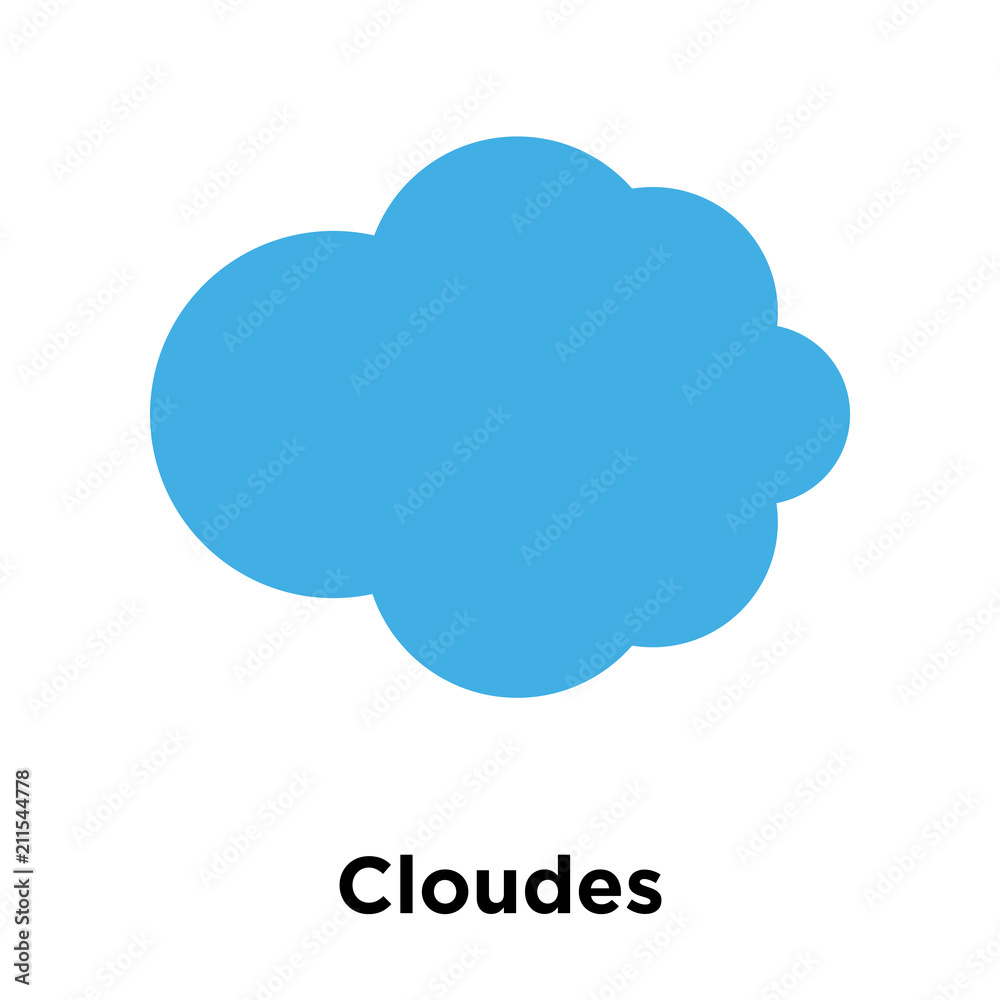 Cloudes icon vector sign and symbol isolated on white background, Cloudes logo concept Cloudes icon vector sign and symbol isolated on white background, Cloudes logo concept