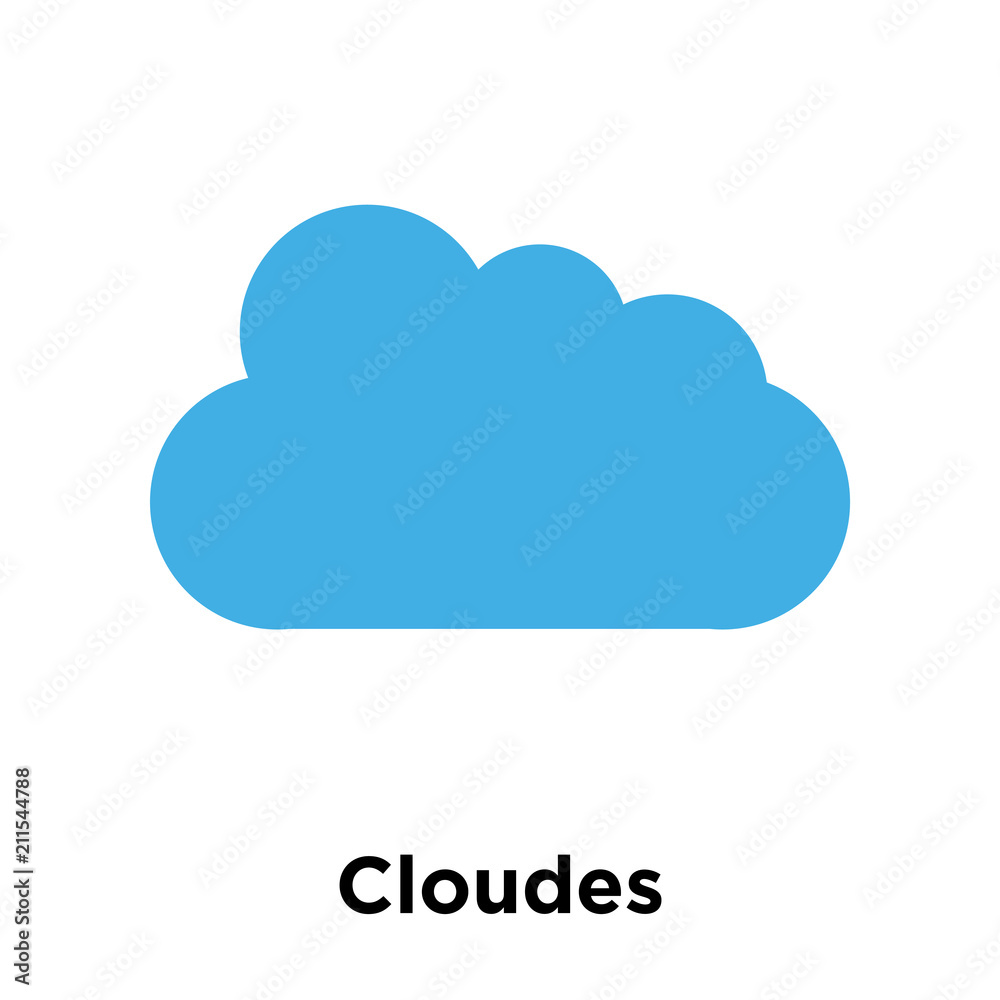 Cloudes icon vector sign and symbol isolated on white background, Cloudes logo concept Cloudes icon vector sign and symbol isolated on white background, Cloudes logo concept