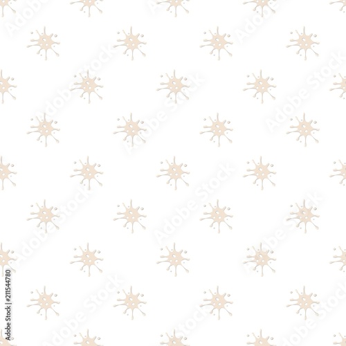 Spot of white milk pattern seamless repeat in cartoon style vector illustration