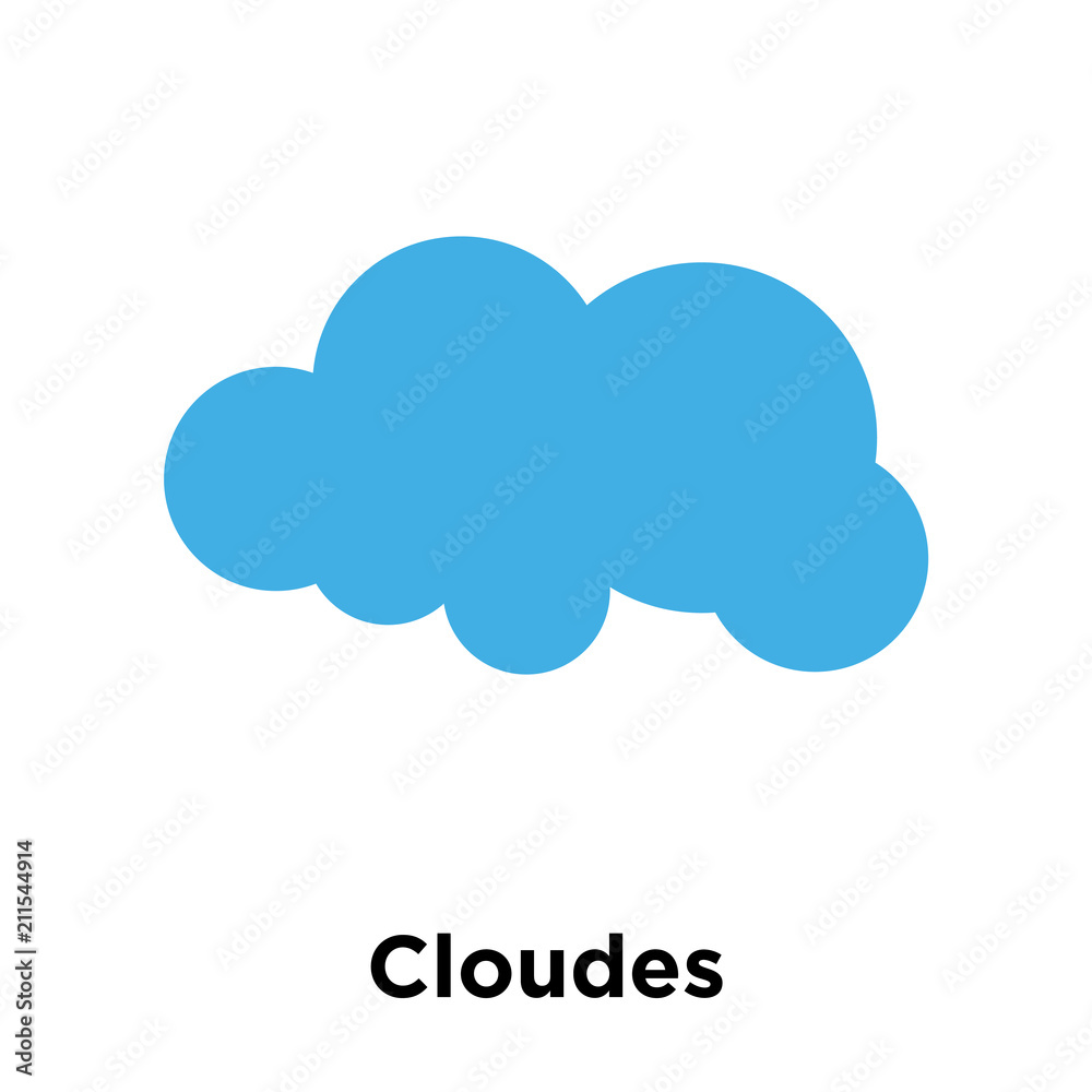 Cloudes icon vector sign and symbol isolated on white background, Cloudes logo concept Cloudes icon vector sign and symbol isolated on white background, Cloudes logo concept