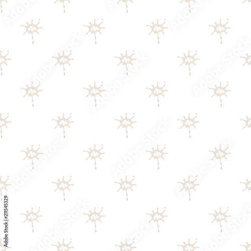 Large drops of milk pattern seamless repeat in cartoon style vector illustration