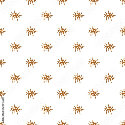 Drop of caramel pattern seamless repeat in cartoon style vector illustration