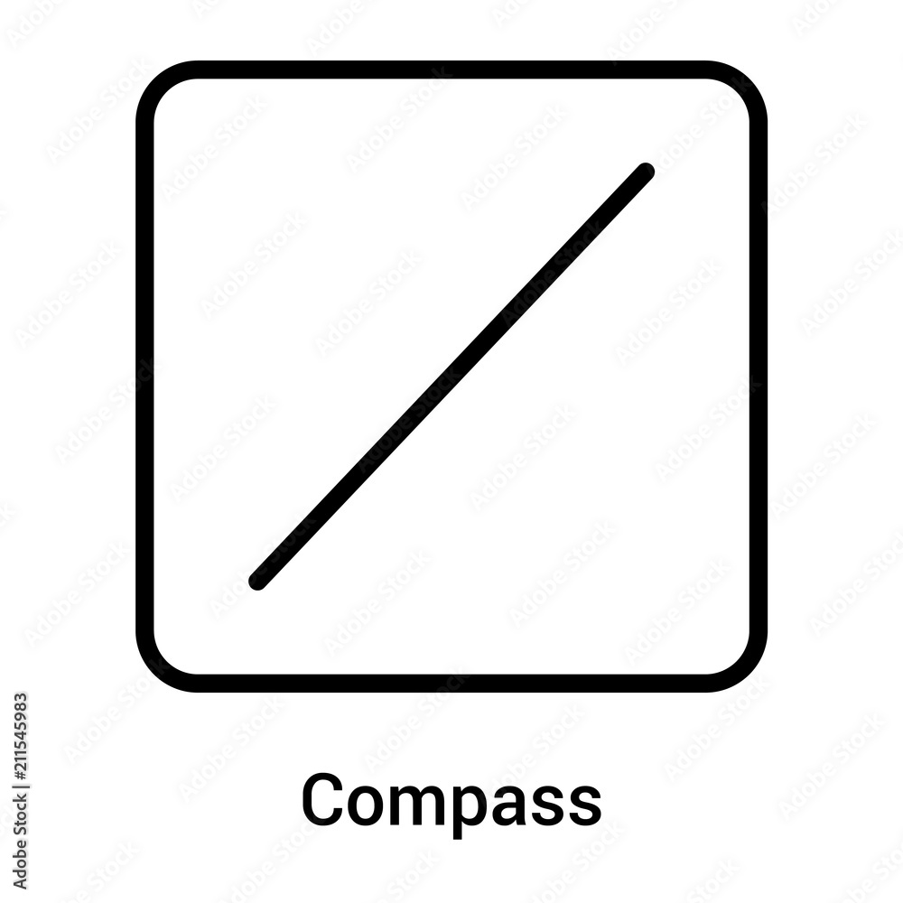 Compass icon vector sign and symbol isolated on white background, Compass logo concept Compass icon vector sign and symbol isolated on white background, Compass logo concept